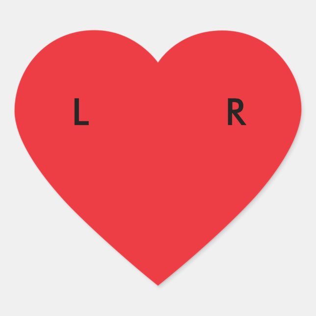 Left/Right Shoe Stickers (Heart) (Front)