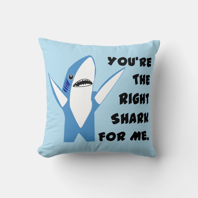 Left Shark Dancing Valentine Cushion (Front)