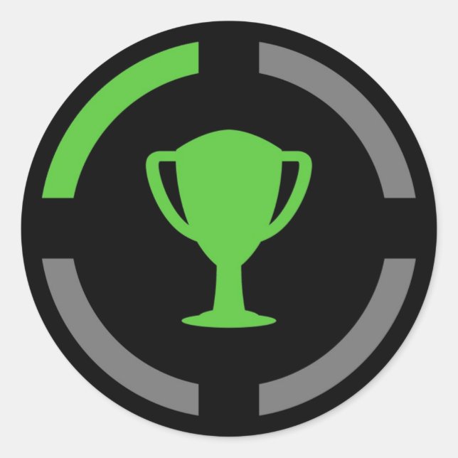 Left the Couch - Achievement Unlocked Classic Round Sticker (Front)