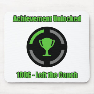Left the Couch - Achievement Unlocked Mouse Pad