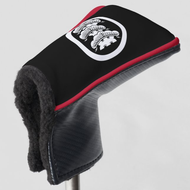 LEFT THREE-STORY PINE GOLF HEAD COVER WITH ROUGH B (3/4 Front)