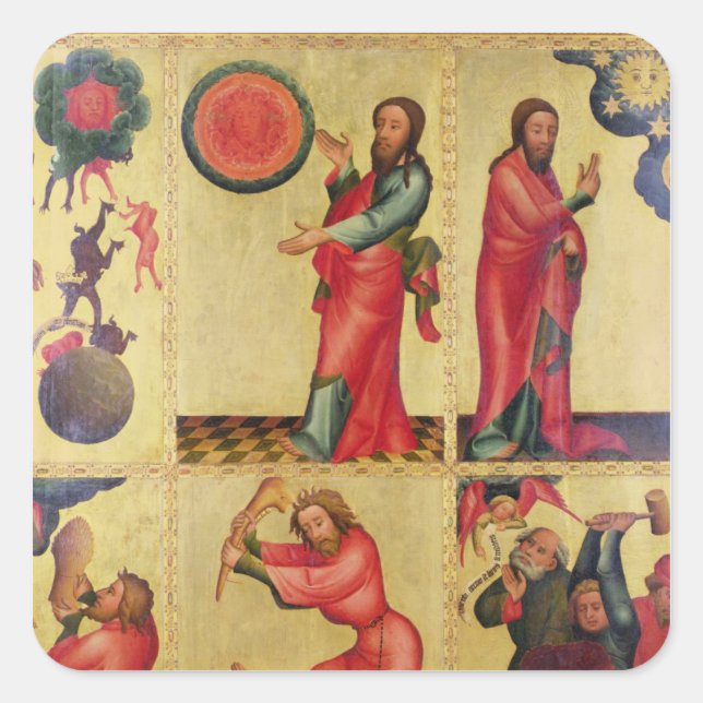 Left wing of the High Altar of St. Peter's Square Sticker (Front)