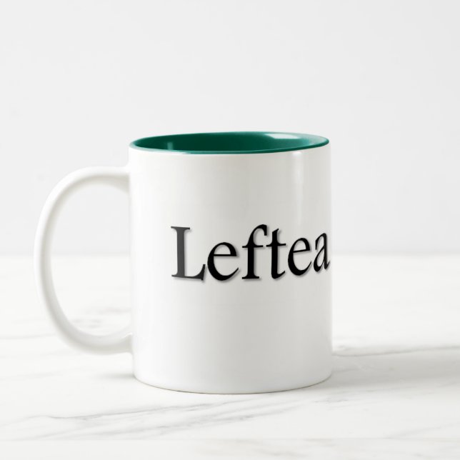 Leftea Left Handed Tea Two-Tone Coffee Mug (Left)