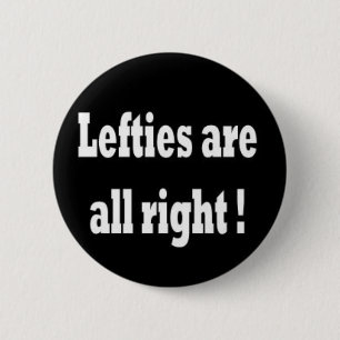 lefties 6 cm round badge