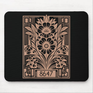 Leftist, 86 47 Anti Trump, Floral Feminist Mouse Pad