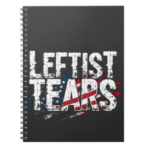 Leftist Tears Liberal Democrats Kamal Harris Notebook