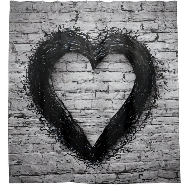 Leftover heart, No 02 Shower Curtain (Front)