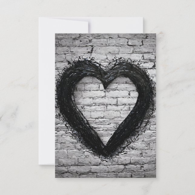 Leftover heart, No 02 Thank You Card (Front)