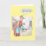 Leftover wine? holiday card<br><div class="desc">A great funny retro look female humour design.</div>