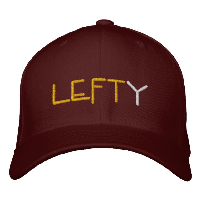 LEFTY bat Embroidered Hat (Front)