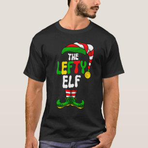 Lefty Elf Pajama Matching Group Christmas Holiday T-Shirt
