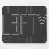 Lefty Left Handed Modern Typography