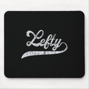 Lefty Left Handed Pride Southpaw Softll Script Mouse Pad
