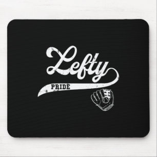 Lefty Left Handed Sell Softll Proud Woman Men Retr Mouse Pad