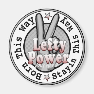 Lefty Power Left Handed   Magnet