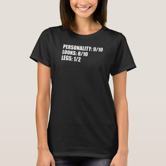 Leg Amputation Amputee Funny Amputation Prosthesis T-Shirt (Front)