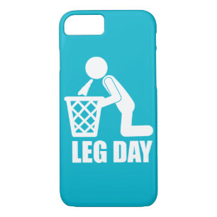 Leg Day - Bodybuilding Workout - Puke iPhone 8/7 Case