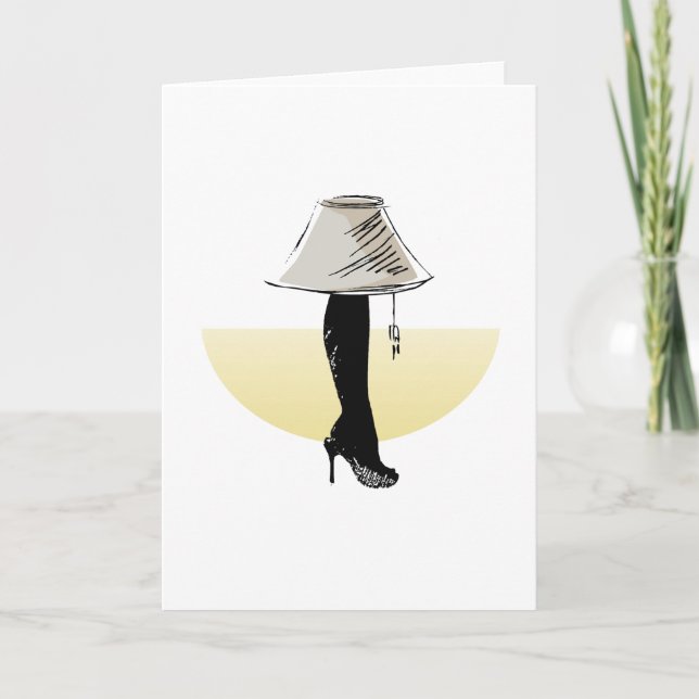 Leg lamp holiday card (Front)