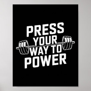 Leg Press Exercise Bodybuilding Fitness Workout Gy Poster