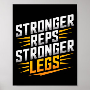 Leg Press Exercise Bodybuilding Fitness Workout Gy Poster