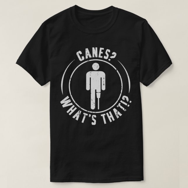 Leg Prosthetic Amputee Disability T-Shirt (Design Front)