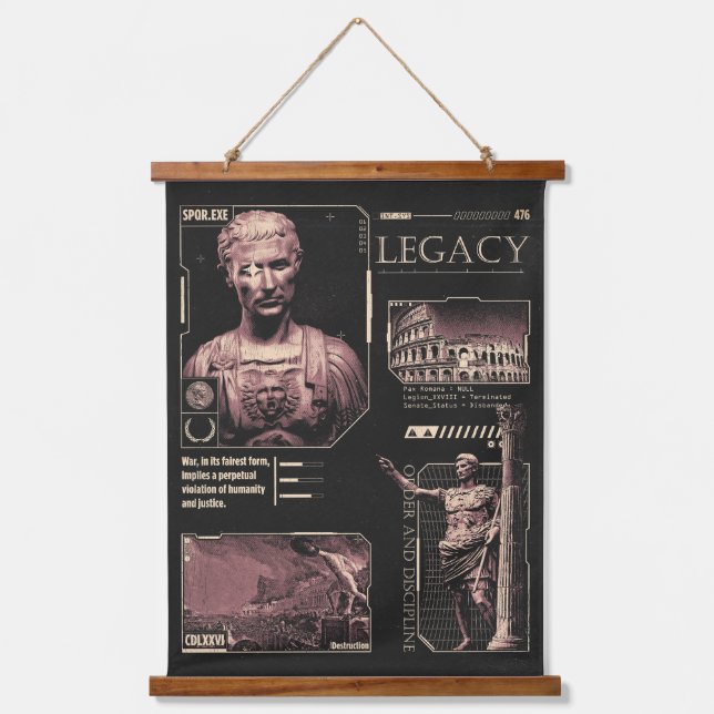 Legacy - Brutalist Design Hanging Tapestry (Front)