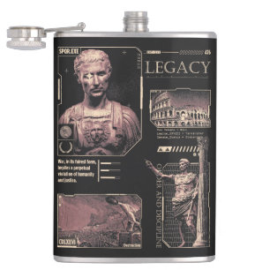 Legacy - Brutalist Streetwear Design Hip Flask