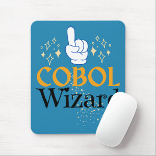 Legacy Cobol Programming Language Wizard  Mouse Pad