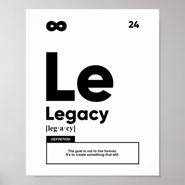 Legacy Definition | Motivational Poster (Front)