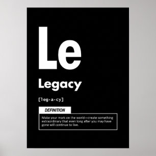 Legacy - Element Of Success - Motivational Poster