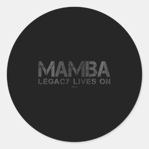 Legacy Lives On Basketball Court Legend Motivation Classic Round Sticker