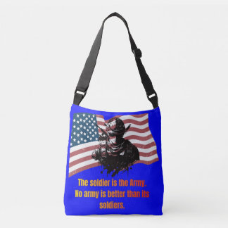 Legacy of the brave blue crossbody bag