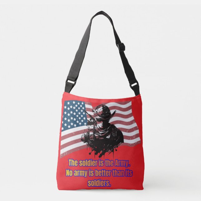 Legacy of the brave bright red crossbody bag (Front)