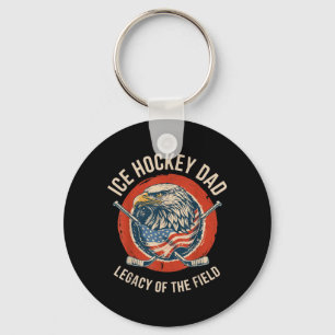 Legacy Of The Field - Vintage Ice Hockey Dad Key Ring