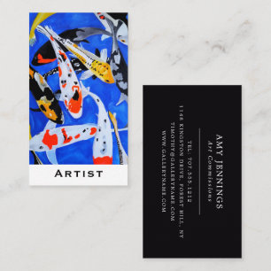Legacy of the Japanese Koi Painting by Alfred Fox Business Card