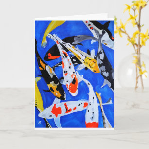 Legacy of the Japanese Koi Painting by Alfred Fox Card