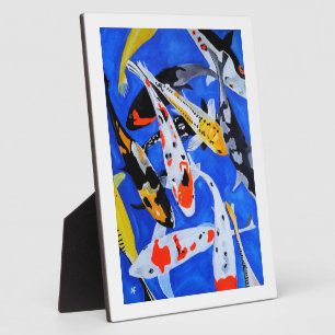Legacy of the Japanese Koi Painting by Alfred Fox Plaque