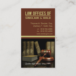 Legal3 Law Offices of Attorney - Lawyer Business Card