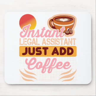 Legal Assistant Coffee Mousepad Desk
