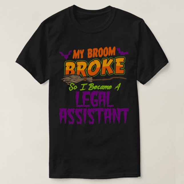 Legal assistant Haloween funny T-Shirt (Design Front)