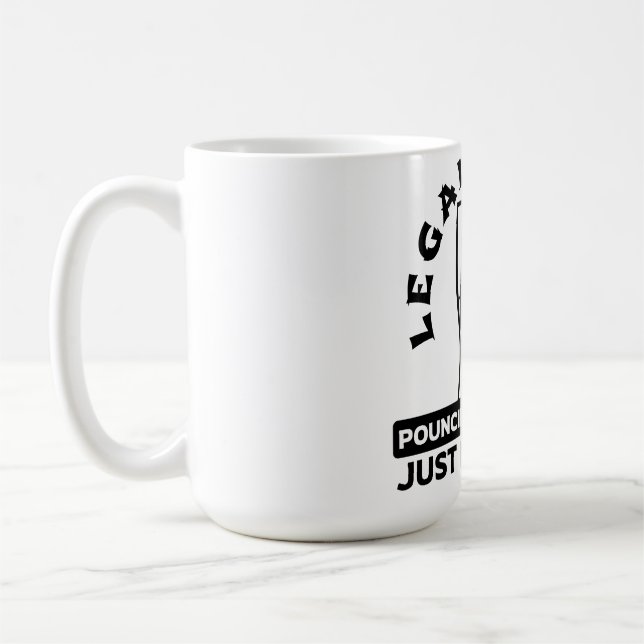 Legal Cat's Purr-suit: Justice in a Tailored Meow Coffee Mug (Left)