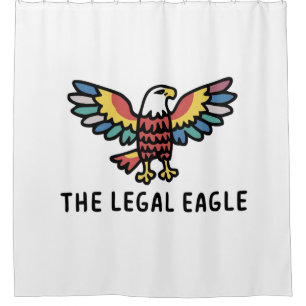 Legal eagle lawyer shower curtain