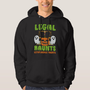 Legal Haunts Ectoplasmic Taunts Scary Lawyer Hallo Hoodie