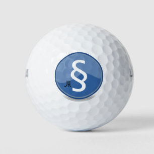 Legal Law Judge Lawyer   Monogram Art Golf Balls