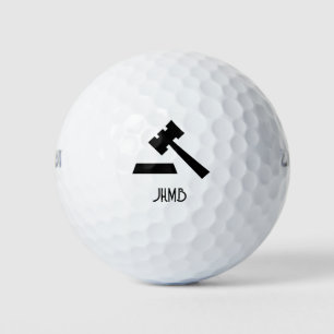 Legal Law Judge   Monogram Art Golf Balls