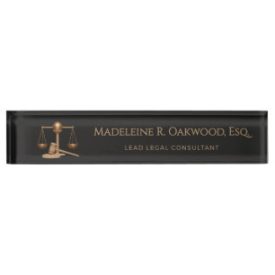 Legal Law Office Firm Attorney  Nameplate