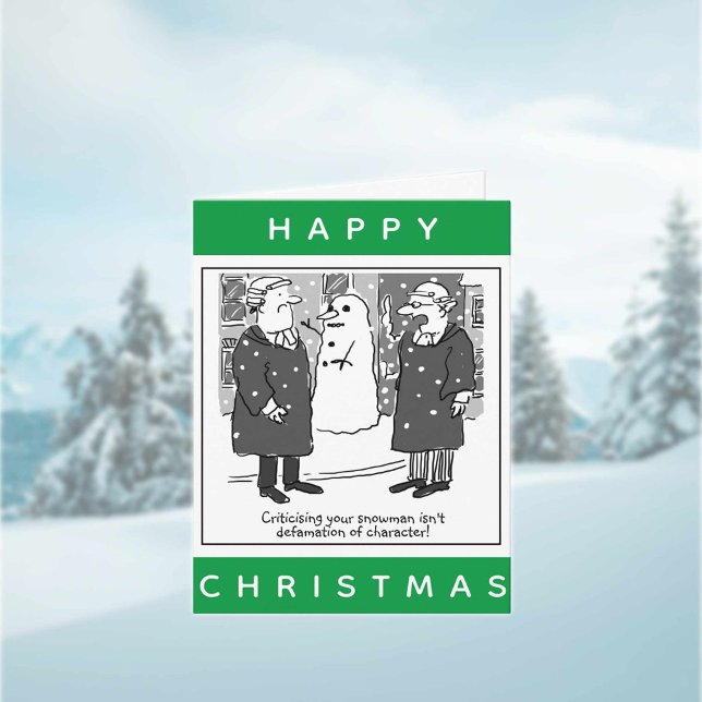 Legal Lawyers And a Snowman Happy Christmas Card (Creator Uploaded)