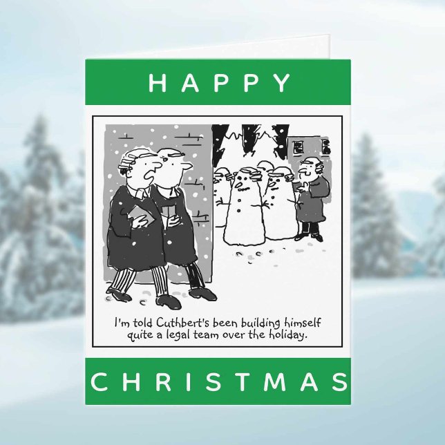 Legal Lawyers And Snowmen Happy Christmas Card (Creator Uploaded)