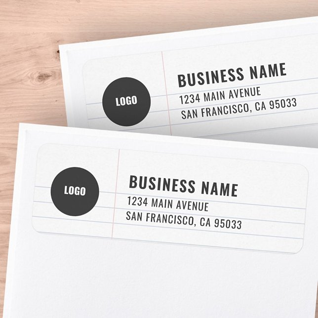 Legal Notepad Business Logo Mailing Return Address Label (Creator Uploaded)