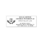 Legal office logo scales of justice custom classy